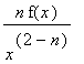n*f(x)/(x^(2-n))