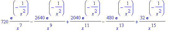 720*exp(-1/(x^2))/(x^7)-2640*exp(-1/(x^2))/(x^9)+20...