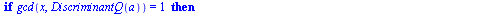 proc (d) local h, x, a, i, m; if `<`(0, d) then for i to d do if type(`/`(`*`(d), `*`(`^`(i, 2))), integer) = true then `assign`(a, `/`(`*`(d), `*`(`^`(i, 2)))) end if end do end if; if `<`(d, 0) then...