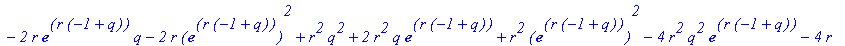 magnitude := 1/2*abs((-1+exp(r*(-1+q))+r*q-r*exp(r*...