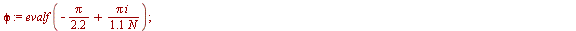 for i from 0 to N do `assign`(phi, evalf(`+`(`*`(`/`(1, 6), `*`(Pi)), `*`(5, `*`(Pi, `*`(i, `*`(`/`(`+`(`*`(3, `*`(N))))))))))); `assign`(x[i], evalf(X)); `assign`(y[i], evalf(Y)); `assign`(phi, evalf...