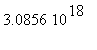3.0856*10^18