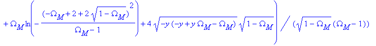 sol_2 := -1/4*(ln(-(Omega[M]-1)/((Omega[M]+2*y-2*y*...