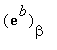 exp(b)[beta]