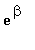 exp(beta)