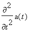 diff(a(t),`$`(t,2))