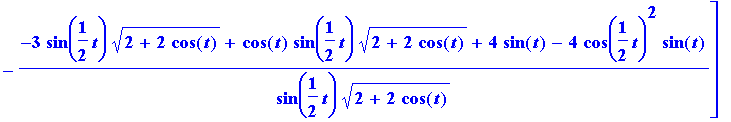cycinv := [(t*sin(1/2*t)*sqrt(2+2*cos(t))+sin(t)*si...