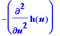 -diff(h(u),`$`(u,2))