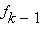 f[k-1]