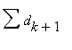 Sum(d[k+1],``)
