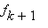 f[k+1]