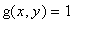g(x,y) = 1
