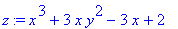 z := x^3+3*x*y^2-3*x+2