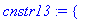 cnstr13 := {0 <= x1, 0 <= x2, 0 <= x3, 0 <= x4, 0 <= x5, 0 <= x6, 2*x1-x2+x3-2*x4+x5+x6 = 1, -3*x1+x2+x4-x5+x6 = 2, -5*x1+x2-2*x3+x4-x6 = 3}