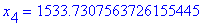 F[min] = 1212936.8812331809621, x[1] = 3663.0002681116006263, x[2] = 2207.7831804655873796, x[3] = 906.34961090717711585, x[4] = 1533.7307563726155445
