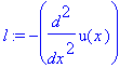 l := -diff(u(x),`$`(x,2))