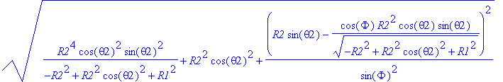 arcInt := sqrt(R2^4*cos(theta2)^2*sin(theta2)^2/(-R...