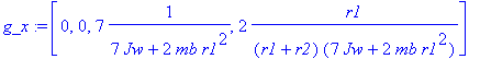 g_x := [0, 0, 7*1/(7*Jw+2*mb*r1^2), 2*r1/(r1+r2)/(7...