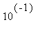 10^(-1)