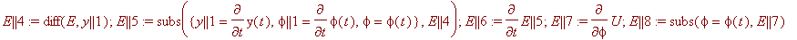 E || 4 := diff(E,y || 1); E || 5 := subs({y || 1 = ...