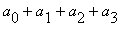 a[0]+a[1]+a[2]+a[3]