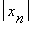 abs(x[n])