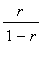 r/(1-r)