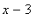 x-3