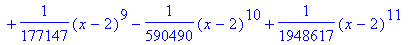 h := proc (x) options operator, arrow; ln(3)+1/3*x-...