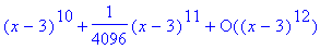 series(-1/2+1/4*(x-3)-1/8*(x-3)^2+1/16*(x-3)^3-1/32...