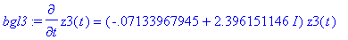 bgl3 := diff(z3(t),t) = (-.7133967945e-1+2.39615114...