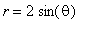 r = 2*sin(theta)