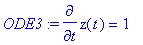 ODE3 := diff(z(t),t) = 1