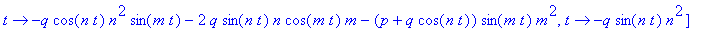 a := [proc (t) options operator, arrow; -q*cos(n*t)...