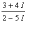 (3+4*I)/(2-5*I)
