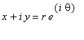 x+i*y = r*e^(i*theta)