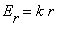 E[r] = k*r