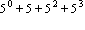 5^0+5+5^2+5^3