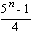 (5^n-1)/4