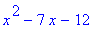 x^2-7*x-12