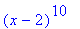 (x-2)^10