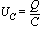 U[C] = Q/C