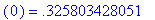 c := ARRAY([0 .. 7],[(0) = .325803428051, (1) = 1.0...
