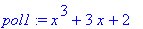 pol1 := x^3+3*x+2