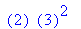 ``(2)*``(3)^2