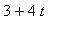 3+4*t