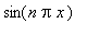 sin(n*Pi*x)