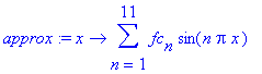 approx := proc (x) options operator, arrow; sum(fc[...