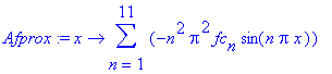 Afprox := proc (x) options operator, arrow; sum(-n^...