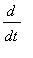 d/dt
